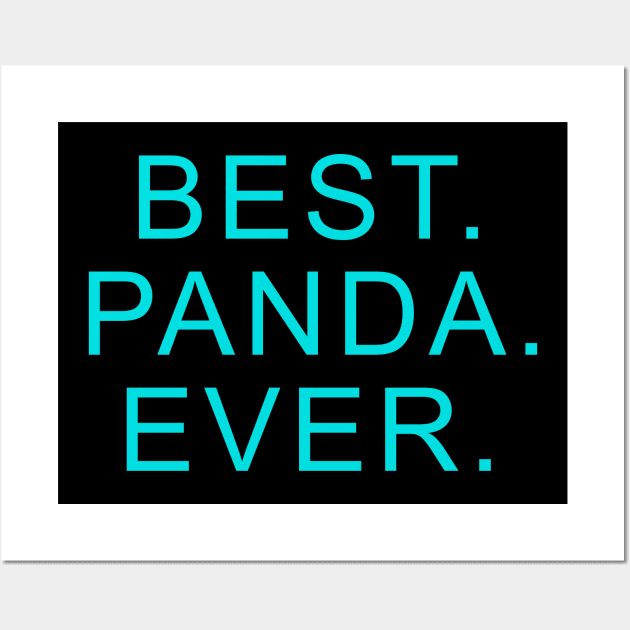 best panda ever Light Blue Wall Art by Dolta